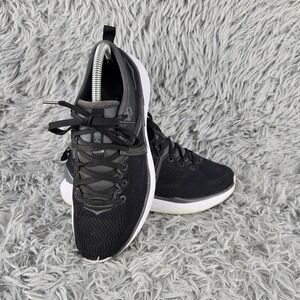 Hoka One One TIVRA Womens 7.5‎ EU 39.5 Black on White Lace Up Running Shoes